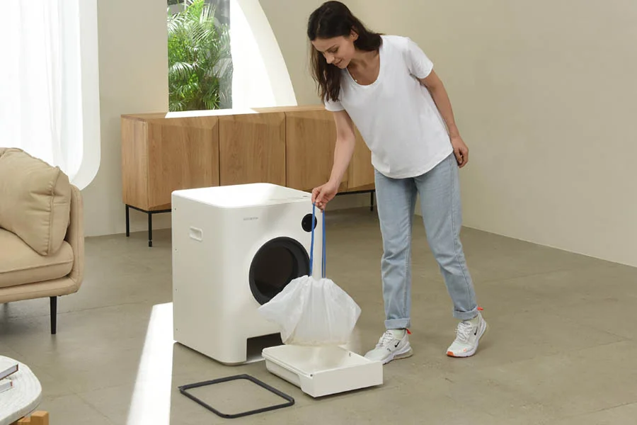 kitty litter self cleaning box